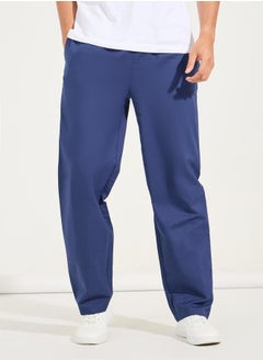 Styli Solid Woven Straight Pyjama  - Image 1