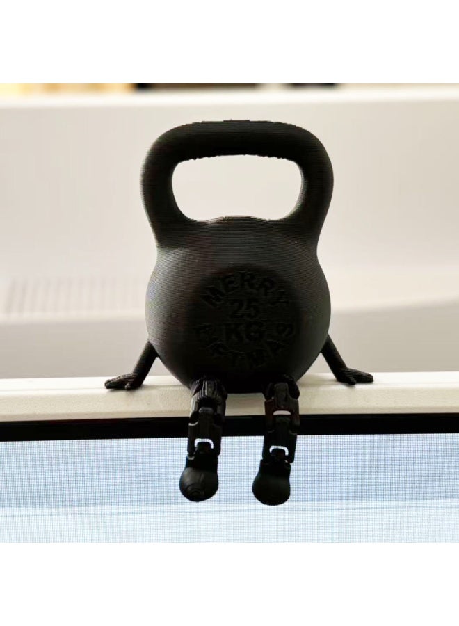 تمثال Kettlebell مطبوع ثلاثي الأبعاد بأطراف مفصلية، حلية مكتبية - Image 3