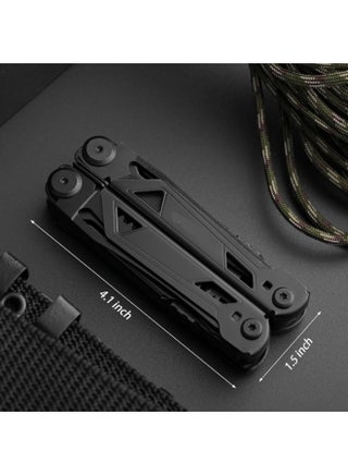 Multi-tool Pliers Tool,6.5-inch,Stainless Steel with Nylon Sheath,Black - view 3