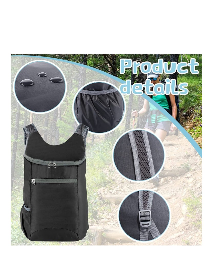XiuWoo Ultra Lightweight Foldable Backpack, Small Water Resistant Rucksack Travel Daysack for Outdoor Sport Travelling Walking Hiking Camping Biking - Image 3