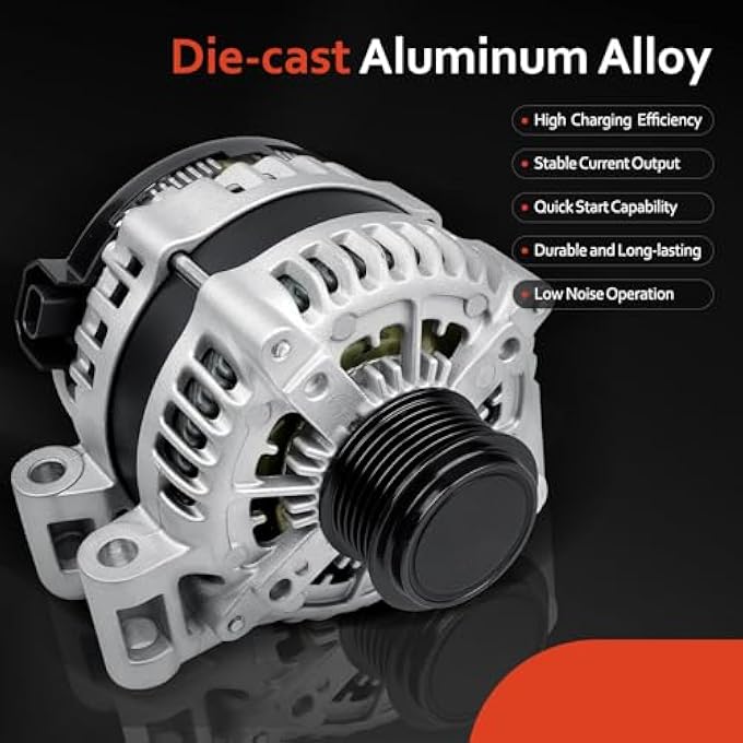 Grezuton New Alternator Replacement for 170 AMP V6 3.6L 2009-2017 Chevrolet Traverse,2007-2016 GMC Acadia,2017 GMC Acadia Limited,2007-2010 Saturn Outlook, 2008-2017 Buick Enclave,11252N,23105717 25815839 - Image 5