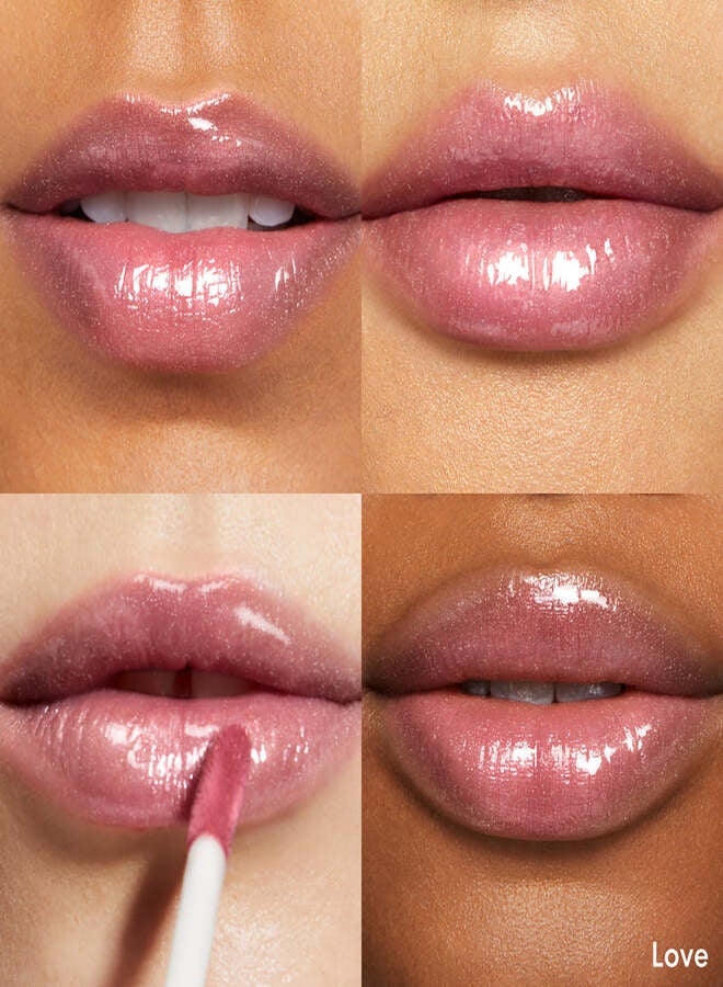 bareMinerals Mineralist Lip Gloss-Balm – Love| Hydrating Sheer Lip Gloss-Balm with Cold-Pressed Fruit Oils, Vegan Non-Sticky High-Shine Lip Gloss – 4 ml - Image 2