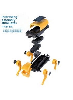 Generic Steam Solar Electric Robot Dog Children's Assembled Toy Boy Educational Robot-Color:Remote Control Mechanical Dog  - Image 5