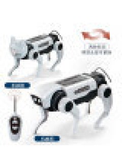 Generic Steam Solar Electric Robot Dog Children's Assembled Toy Boy Educational Robot-Color:Remote Control Mechanical Dog  - Image 1