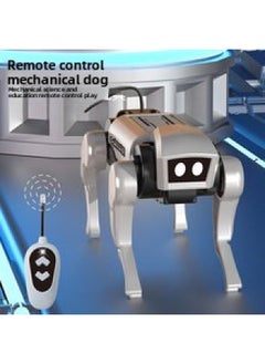 Generic Steam Solar Electric Robot Dog Children's Assembled Toy Boy Educational Robot-Color:Remote Control Mechanical Dog  - Image 2