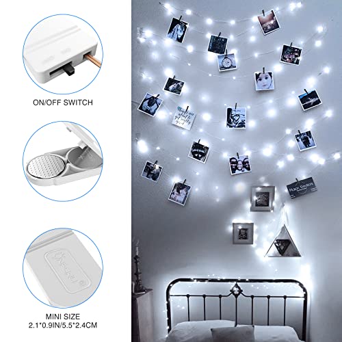 Onforu 16 Pack Fairy Lights Battery Operated String Lights, 6.5ft 20 Mini LED Lights, IP67 Waterproof White Fairy Lights, Twinkle Lights for Mason Jar Wedding Centerpiece Decor Christmas Bedroom - Image 5