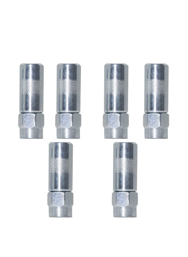 6pcs Grease Gun Nozzle Tips, Grease Gun Accessories, Steel, Copper, Silver - Image 3