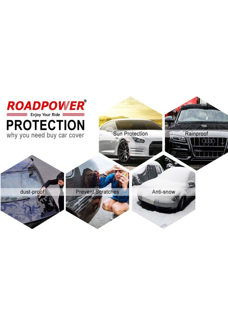 RoadPower - zipper Car Body Cover with Mirror Pocket (Nissan Patrol, 212''X 78''X 70'') - Image 1