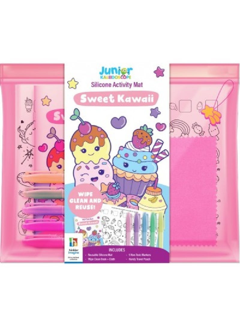 Hinkler Jr Kaleidoscope Cute Kawaii Silicone Games Mat – Fun, Colorful & Non-Slip Play Mat for Kids, Interactive Learning & Playtime - Image 1