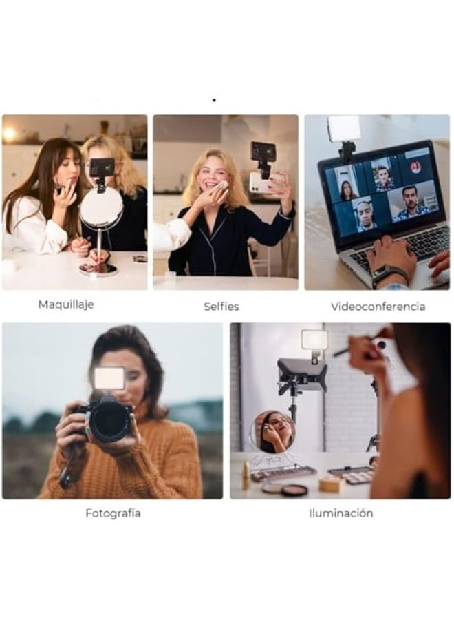 Selfie Ring Light for Mobile – Rechargeable LED Camera Light with 3 Brightness Levels for Video Recording, Laptop Use, and Video Conferences - Image 3