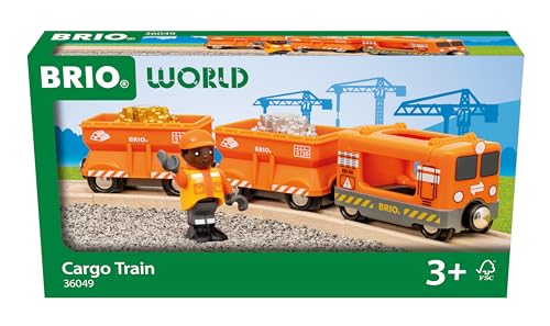 BRIO World  36049 Gold Cargo Train  Toy Train Set for Kids Aged 3 Years Up - Image 1