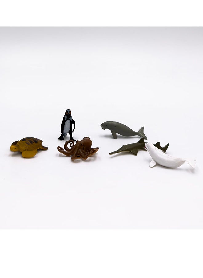 Galaxy 6 Ocean Creatures Toy Set - Realistic Octopus, Dugong, Sea Turtle, Beluga, Penguin, and Sawtooth Fish Figures, Hand-Painted, Safe PVC, Educational and Fun for Kids - pzsku/ZB2BFBE8BA1FF5A04974BZ/45/_/1724762725/6f970cee-6a70-49ac-93a9-985deef81ea9