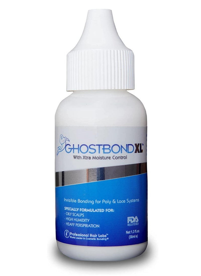 Ghost Bond غراء الشعر الاحترافي Ghost Bond من Hair Labs، لاصق للشعر المستعار، مقاس XL، 1.3 أونصة (38 مل)  - Image 1