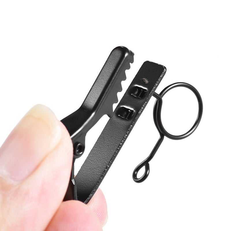 EY-J04A 5pcs 10mm Wired Lapel Mic Microphone Tie Clip - Image 3