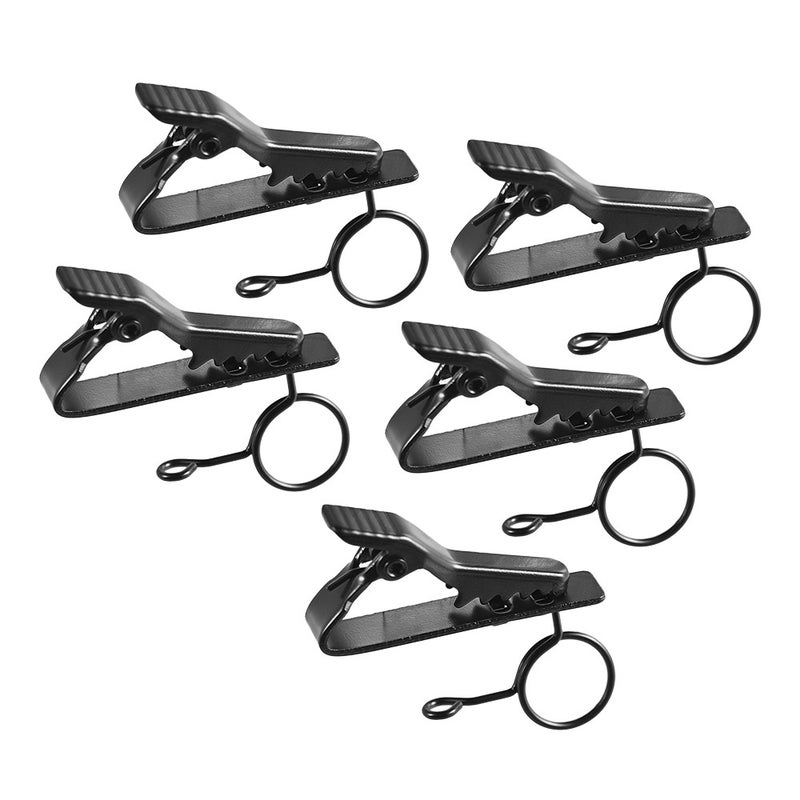EY-J04A 5pcs 10mm Wired Lapel Mic Microphone Tie Clip - Image 4