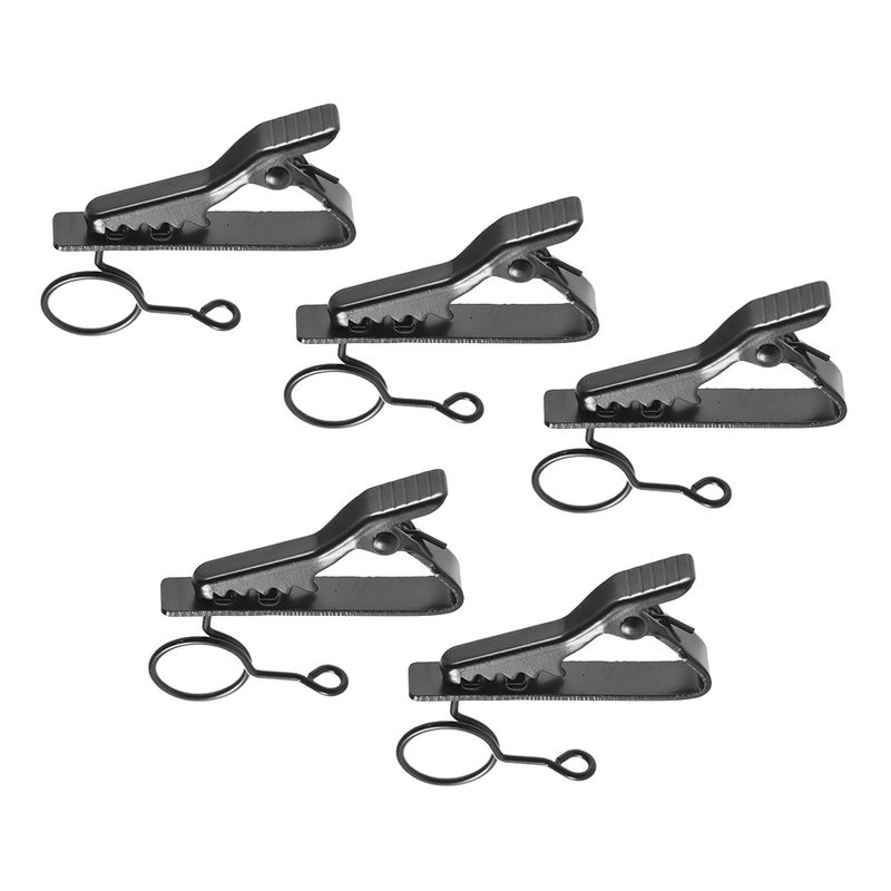 EY-J04A 5pcs 10mm Wired Lapel Mic Microphone Tie Clip - Image 1