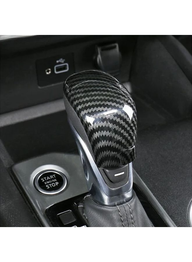 Black Carbon Fiber Gear Shift Knob For Nissan Sentra Altima 2020 2025 Direct Fit - Image 1