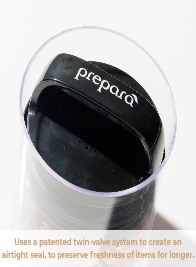 Prepara Evak Fresh Saver Plastic Food Storage, Small/Short, Black - Image 5