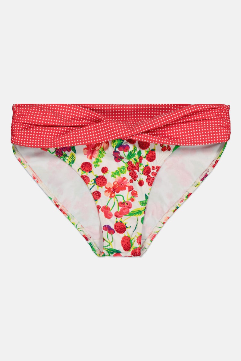 Billabong Kids Girls All Over Print Pull On Bikini Bottom, Multicolor - Image 1