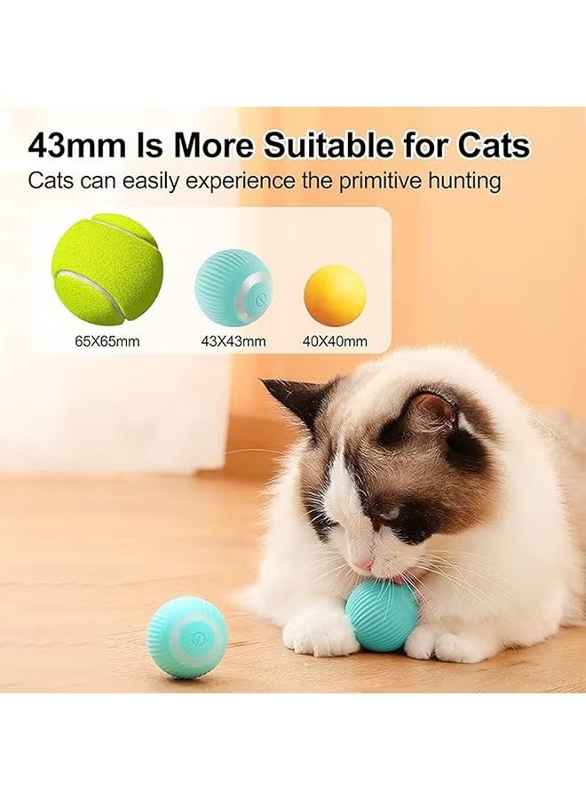 Interactive Cat Toy Ball, Intelligent Indoor Automatic Moving Ball Puzzle Dispel Boredom USB Charging Pet Toy - Image 5
