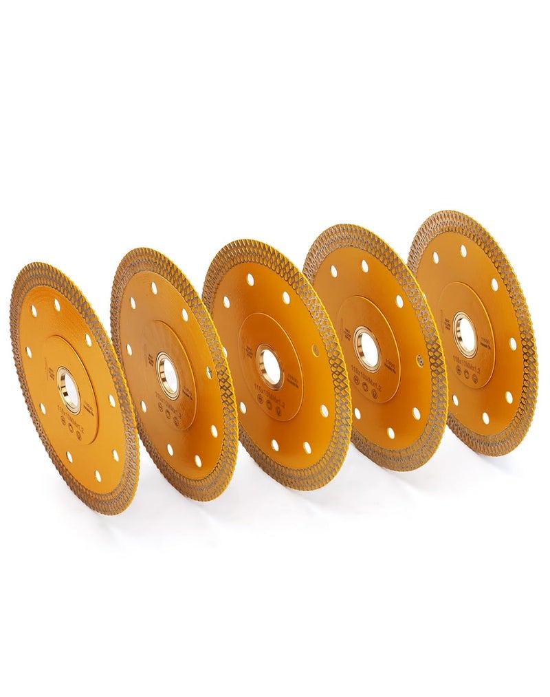 OSTEK 5Pcs/Box 4.5" Porcelain Tile Blade Super Thin Diamond Blade for Granite Marble Porcelain Ceramic Tiles - Image 2