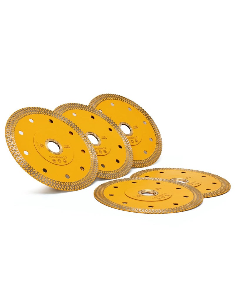 OSTEK 5Pcs/Box 4.5" Porcelain Tile Blade Super Thin Diamond Blade for Granite Marble Porcelain Ceramic Tiles - Image 1