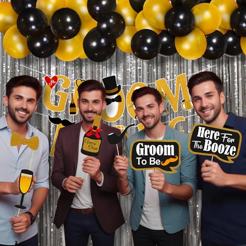 Party Propz مجموعة زينة العريس المستقبلي من بارتي بروبز - 47 قطعة لزينة حفلة البكالوريوس | زينة حفلة البكالوريوس | أدوات حفلة البكالوريوس للعريس | زينة حفلة العزوبية للعريس | بطاقة أدوات العريس المستقبلي من كاردستوك - Image 5