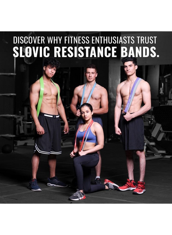 SLOVIC Dual Color Resistance Bands(7-15Kg) Resistance Band for Pull up | Exercise Bands for Workout | Gym Equipment for Home Workout for Men & Women | Resistance Band Set with Door Anchor(Red&Grey) - Image 5