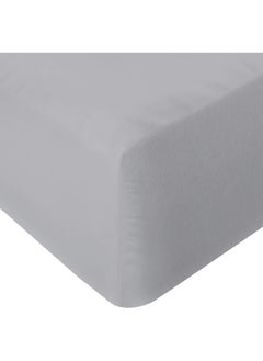 Infinitee Xclusives Infinitee Xclusives Fitted Sheet for Bed Grey Queen Size 150 x 200 cm - 100% Microfiber - 40 cm Deep Pocket to Fit & Cover Sheets  - Soft, Wrinkle Free & Shrink Resistant Fitted Sheet  - Image 1