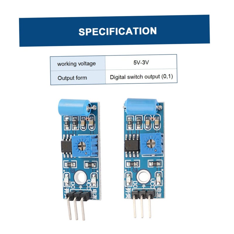 ULTECHNOVO 10pcs Normally Closed Sensor Module for Theft Alarms Earthquake Alerts and Intelligent Cars Alarm Triggering Low-Level Output - Image 3