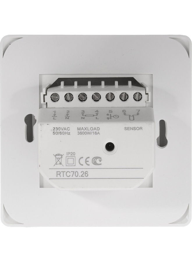 NIBEMINENT Mechanical Floor Heating Thermostat With Sensor White - Image 5