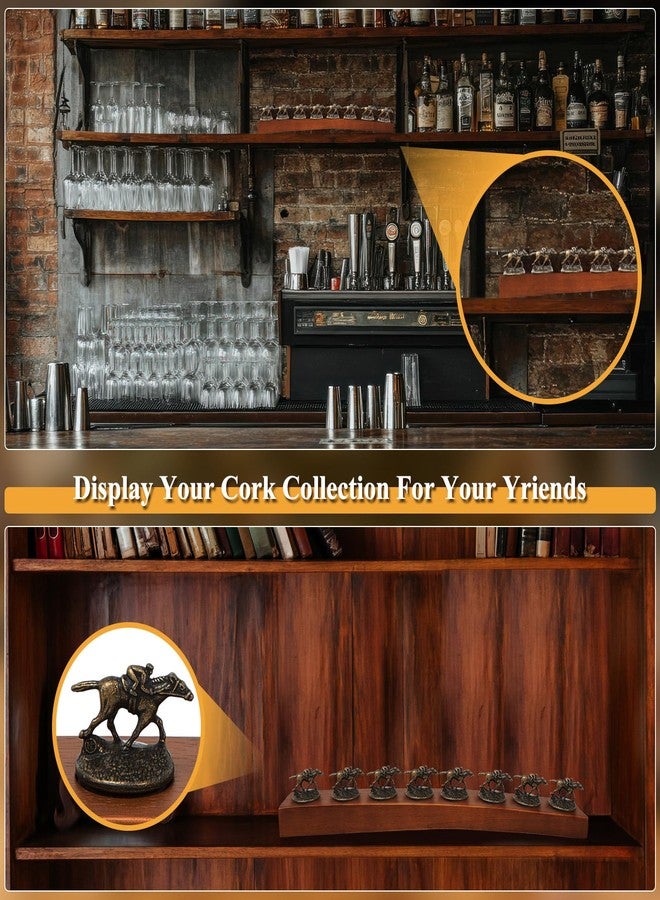 Colingmill 2 Pcs Bourbon Cork Display Whiskey Horse Barrel Stave Stopper Holder Fit 8 Bourbon Horse Cork Stoppers - Image 4