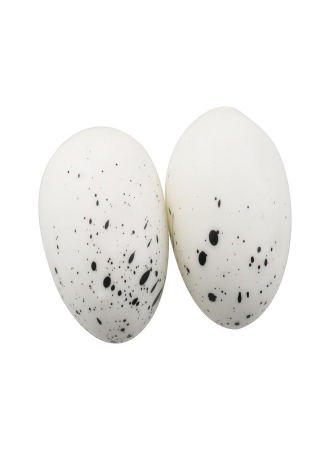 TAODAN 20PCS Faux Spotted Foam Quail Eggs Artificial Bird Eggs Craft Home Garden Ornaments Length 2.5cm/0.98 inch Suitable for Wedding Decorations Party Accessories Photography Props White - Image 4