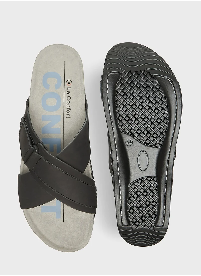 Le Confort Casual Cross Strap Sandals