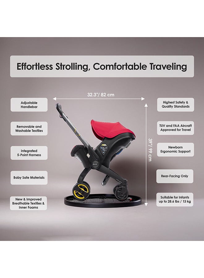 Doona Infant Car Seat - Flame Red - Image 4