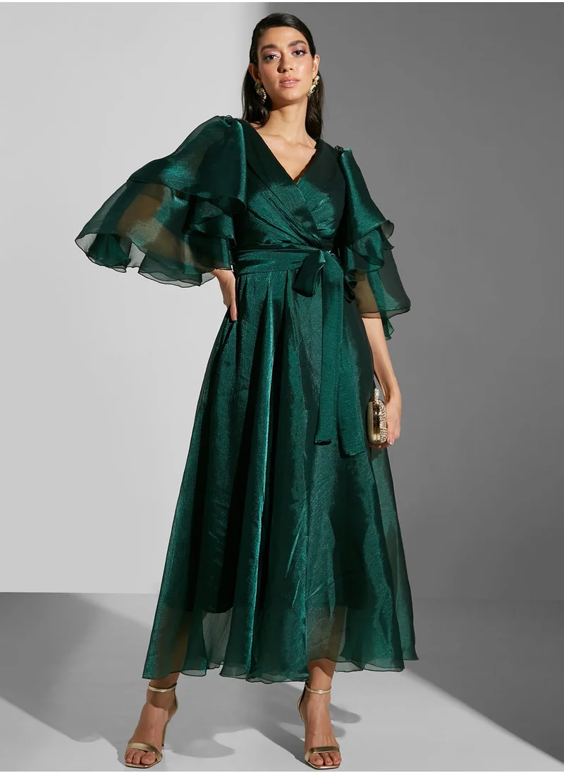Namshi x Asoo Exaggerated Sleeve Detail Dress