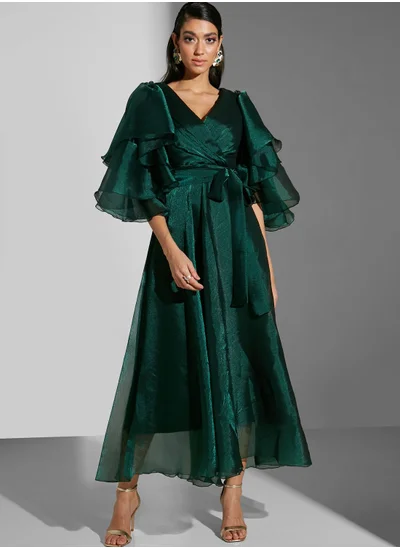 Namshi x Asoo Exaggerated Sleeve Detail Dress