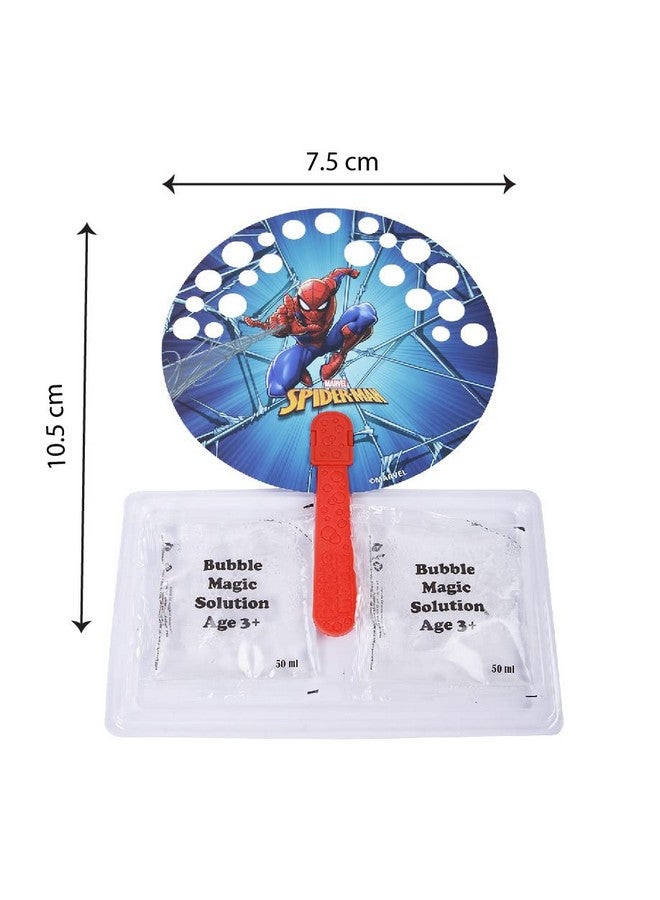 Bubble Magic FanBubs Spiderman Theme|Thick Viscous Concentrate Solution Pouches with HandFan|Just Dip, Wave& Play|Bubble Maker|Birthday & Return Gifts for Kids 3yrs+|Outdoor Indoor Toy|Made in India - Image 5