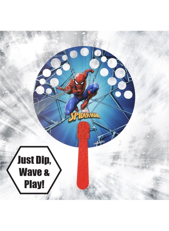 Bubble Magic FanBubs Spiderman Theme|Thick Viscous Concentrate Solution Pouches with HandFan|Just Dip, Wave& Play|Bubble Maker|Birthday & Return Gifts for Kids 3yrs+|Outdoor Indoor Toy|Made in India - Image 2