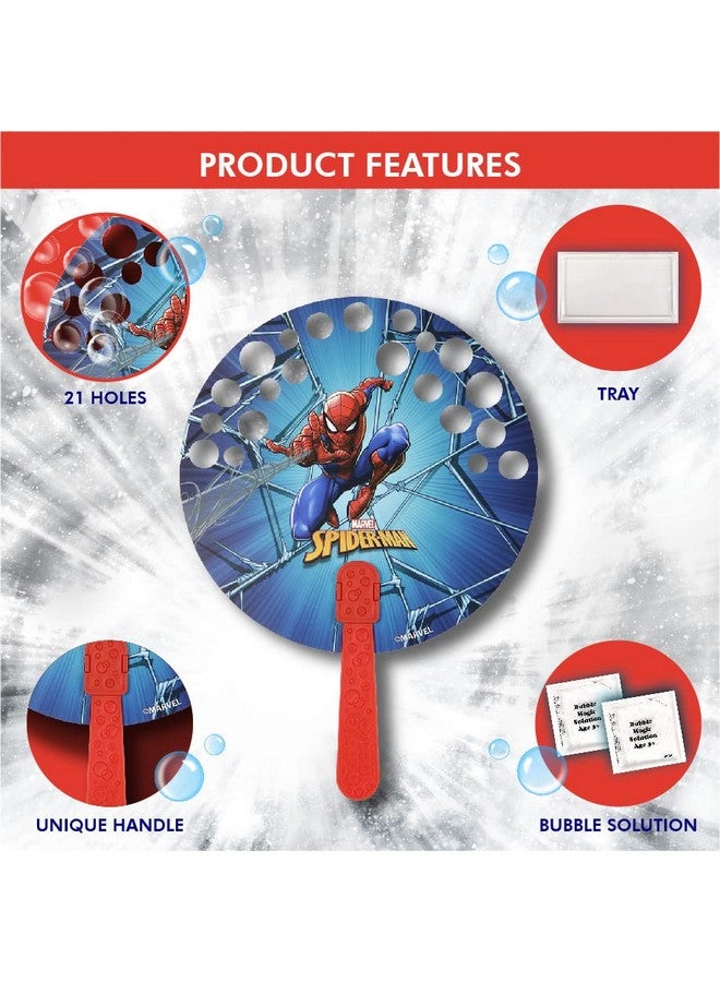 Bubble Magic FanBubs Spiderman Theme|Thick Viscous Concentrate Solution Pouches with HandFan|Just Dip, Wave& Play|Bubble Maker|Birthday & Return Gifts for Kids 3yrs+|Outdoor Indoor Toy|Made in India - Image 4