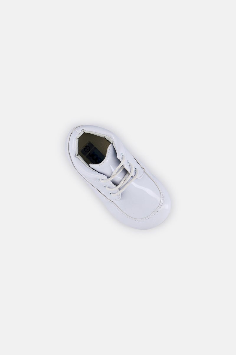 Josmo Toddlers Boy High Cut Lace Up Shoes, White - Image 3
