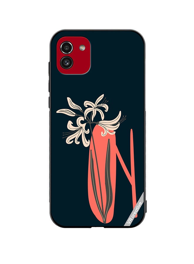 VR CREATIVE Protective Case Cover For Samsung Galaxy A03 Alphabet N Design Multicolour - Image 1