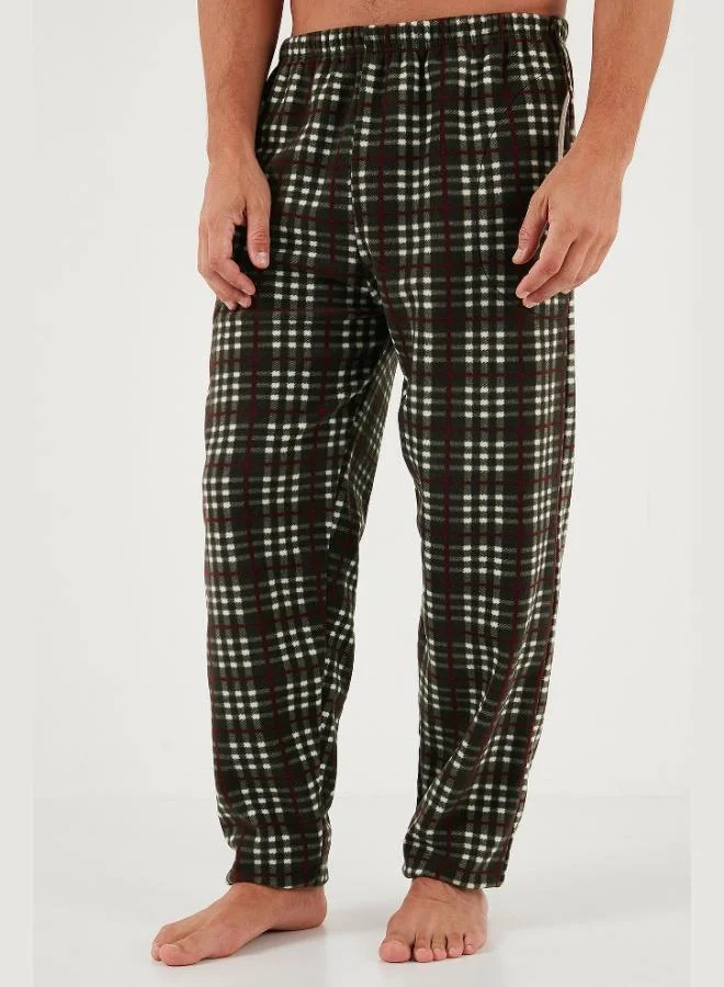 Buratti  Buratti Regular Fit Crew Neck Winter Soft Textured Polar Fleece Pajama Set Men's PAJAMAS SET 6096100 for Men | Best Price UAE