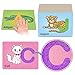 Broytain Sandpaper Letters Cards for Toddlers 3Word GamesSpeech Therapy Toys for 3 4 5Sensory Products Educational Flash CardsLearn Animals and Others - Image 2
