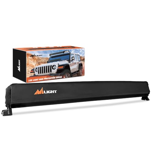 Nilight LED Light Bar Cover 42 Inches Black Nylon Protective Sleeve Universal Fit Straight and Curved Bar Waterproof Dustproof ScratchProof Light Cove for Driving Off Road Lights - Image 1