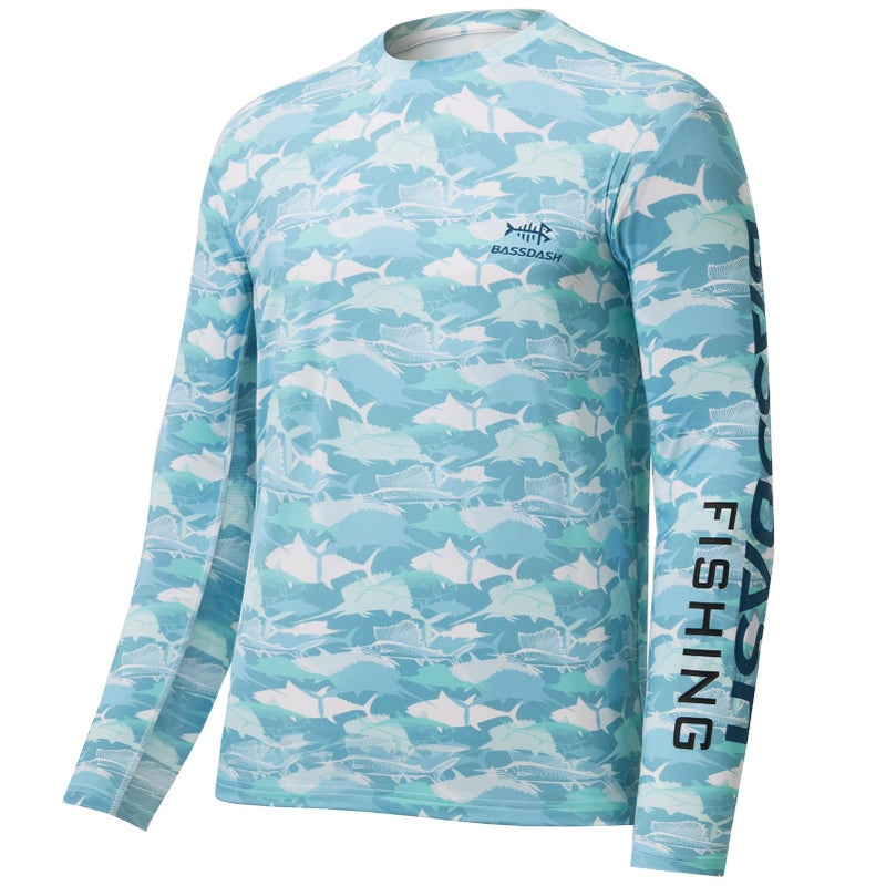 BASSDASH Mens Camo Fishing Shirts UPF 50 Long Sleeve Quick Dry Lightweight TShirts for Outdoor Hiking Kayaking FS37M - Image 2