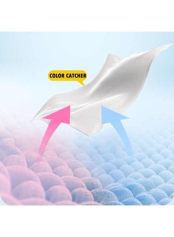 مزيل تشابك الألوان والأوساخ، 50 ورقة من مناديل غسيل لإزالة تشابك الألوان والأوساخ - Image 2