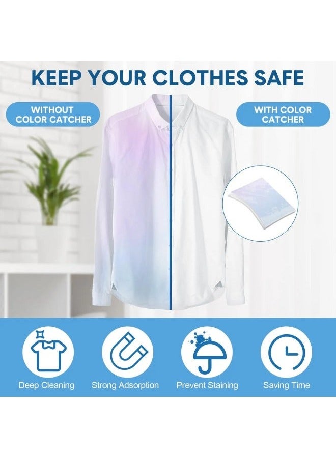 مزيل تشابك الألوان والأوساخ، 50 ورقة من مناديل غسيل لإزالة تشابك الألوان والأوساخ - Image 5