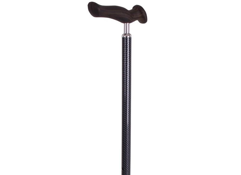 Carex Comfort Walking Cane with an Ergonomic Extra Comfortable Grip, Dark Gray - Image 2