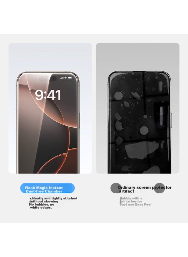 SmartDevil Privacy Tempered Glass Screen Protector For Iphone 16 Plus / 15 Plus, Anti-spy Anti-dust Anti-shock Anti-fingerprint Full Coverage Protective Film For Iphone 16 Plus - Image 2